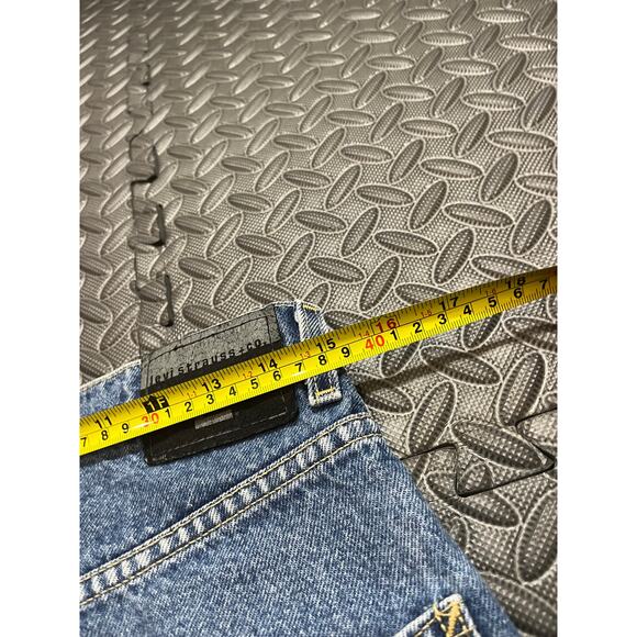 Vintage 1998 Levi’s L2 Striped Denim Jeans 30 Distressed RARE Cut Off Shorts - Picture 8 of 9